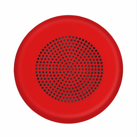 ELFHNRC-N Cooper Wheelock Eaton Eluxa Low Frequency Sounder, Ceiling, Red, No Lettering, 24V, Indoor