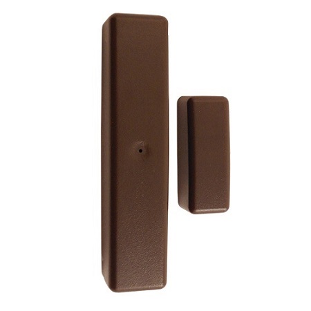 ELK-6020BR Elk Wireless Slim Line Door & Window Sensor - Two-Way for M1XRFTW Transceiver - Brown