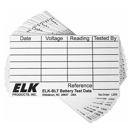 ELK-BLTLABELS ELK Pack of 100 Self-Adhesive Test Data Labels for ELK-BLT