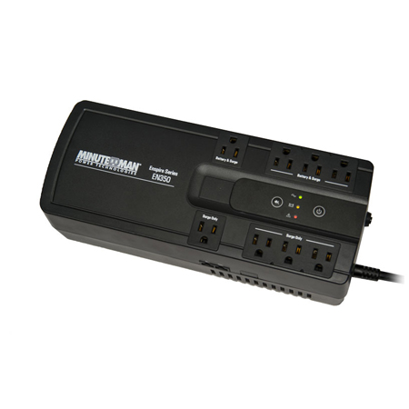 [DISCONTINUED] EN550 Minuteman 550 VA Stand-by UPS with 8 outlets