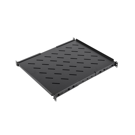 ER-S1U4P-2240 VMP Vented 1U Adjustable 4 Post Rack Shelf – 22" - 40"