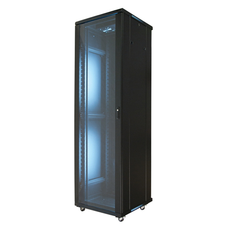EREN-42E VMP 42U Floor Cabinets Empty With 2 Fans