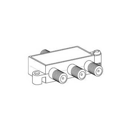 Vanco 3-Way 3 GHz Digital Satellite Splitter