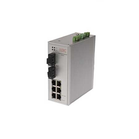 ESUL6-FL2-M2-DCA KBC Industrial Ethernet switch Layer 2 unmanaged 6 electrical 10/100Mbps LAN ports redundant 2 optical 100Mbps LAN ports