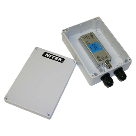 ET1500CW Nitek Outdoor IP Cameras over Coax - Transmitter- Extender w/ POE Injector - Up to 1,640 Feet
