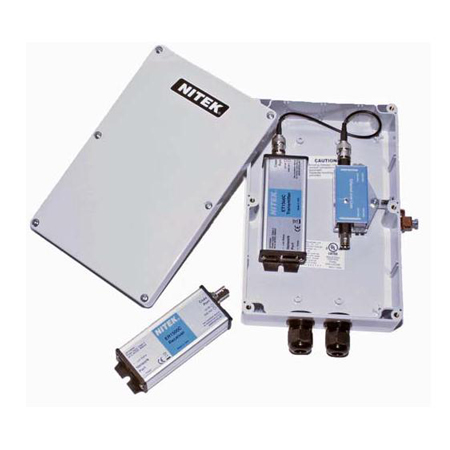ET1500CWS Nitek Outdoor Rated Ethernet and PoE Extender - Up to 1600 Feet