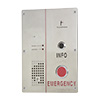 ETP-520EI Talk-A-Phone ETP520 Series ADA Compliant Hands-Free Indoor/Outdoor Flush Mounted Analog Call Station with EMERGENCY and INFO Buttons