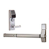 Show product details for ETPDNSRX26DD93 Alarm Lock Trilogy Networx Wireless Access Lock Trim with Built-in HID Proximity ID Card Reader with Request to Exit Feature - Straight and Regal Handle - Dorma 9300 Trim