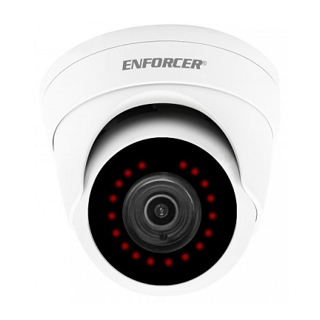 EV-Y2501-A2WQ Seco-Larm 2.8mm 20FPS @ 5MP Outdoor IR DWDR Turret HD-TVI/HD-CVI/AHD/Analog Camera 12VDC - White