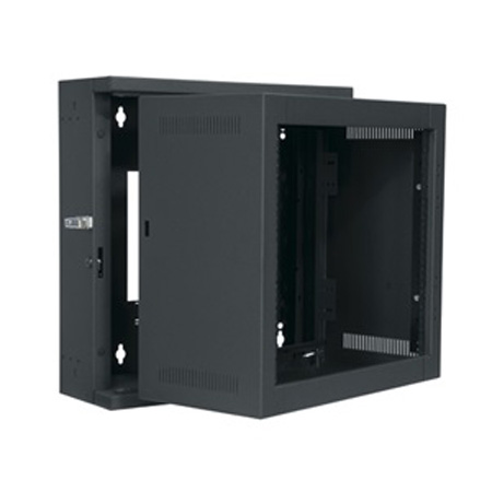EWR-8-17 Middle Atlantic 8 Space (14 Inch) EWR Economic Sectional Wall Rack, Black Finish