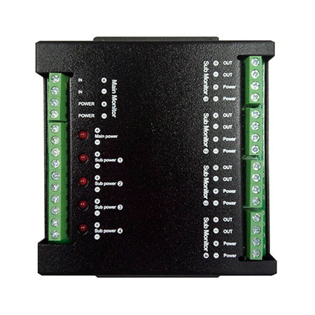EX-PHUB Comelit 4 Port Home Run Hub with Power Ports for HFX-700 and HFX-900 Series