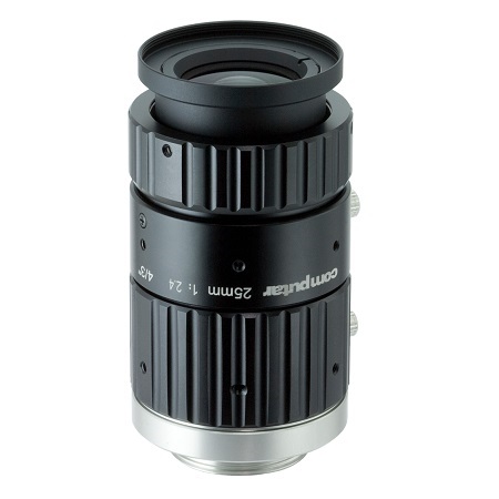 F2524-MPT Computar 1.4" C-Mount 25mm F2.4 45MP Manual Iris Lens