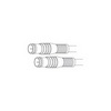 Show product details for F25 Vanco Cable F-F Pushon Gold 25ft Black