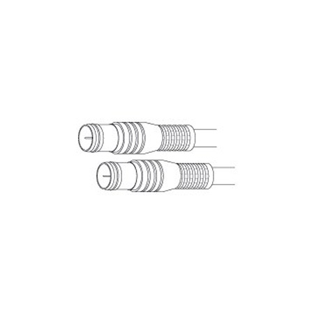 F3 Vanco Cable F-F Pushon Gold 3ft