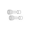Show product details for F59-2 Vanco Connector F RG59 Crimp-On Nickel 2 Pack