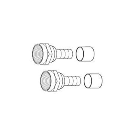 F59X Vanco Connector F RG59 Crimp-On Nickel