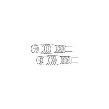 F6 Vanco Cable F-F Push-On Gold 6ft Black
