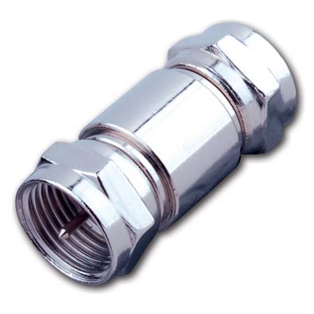 F71BX Vanco Adapter Double Male F Connector Nickel