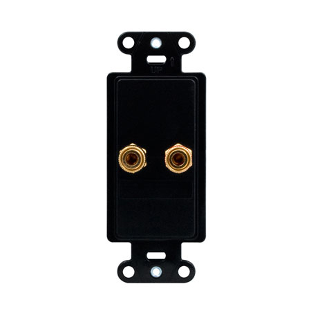 F9006-BK-06 Legrand On-Q Universal Single Speaker Outlet Strap Black - 6 Pack