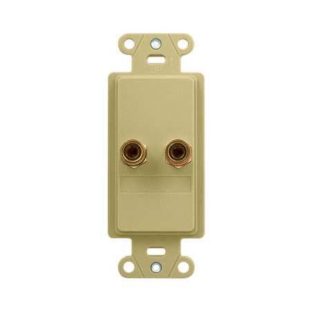 F9006-IV-06 Legrand On-Q Universal Single Speaker Outlet Strap Ivory - 6 Pack