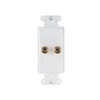 Show product details for F9006-LA-06 Legrand On-Q Universal Single Speaker Outlet Strap Light Almond - 6 Pack