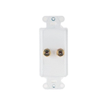 F9006-WH-06 Legrand On-Q Universal Single Speaker Outlet Strap White - 6 Pack