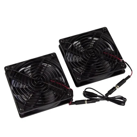 FAN-138-K-EU Middle Atlantic 101mm DC Fan Kit with (2) Fans 138CFM for the European Union