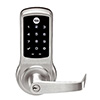 Show product details for FBB628-ZW3-626 Yale nexTouch Z-Wave Touchscreeen Keypad - Keyed 626 AU Lever - Satin Chrome