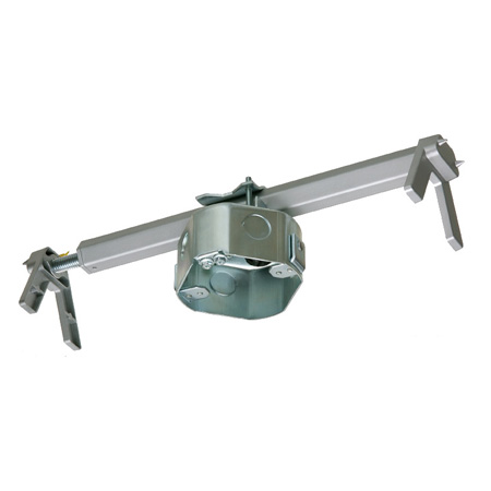 Arlington Steel Fan & Fixture Box with Adjustable Mounting Bracket for Existing Construction