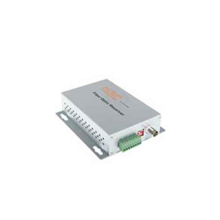 FCHA1-DB1-M1T-PS KBC Networks 1-ch point-to-point simplex video with up-the-coax telemetry transceiver 1 fiber 1310/1550nm multi-mode 12dB optical loss budget ~4km range In-dome plug-in card