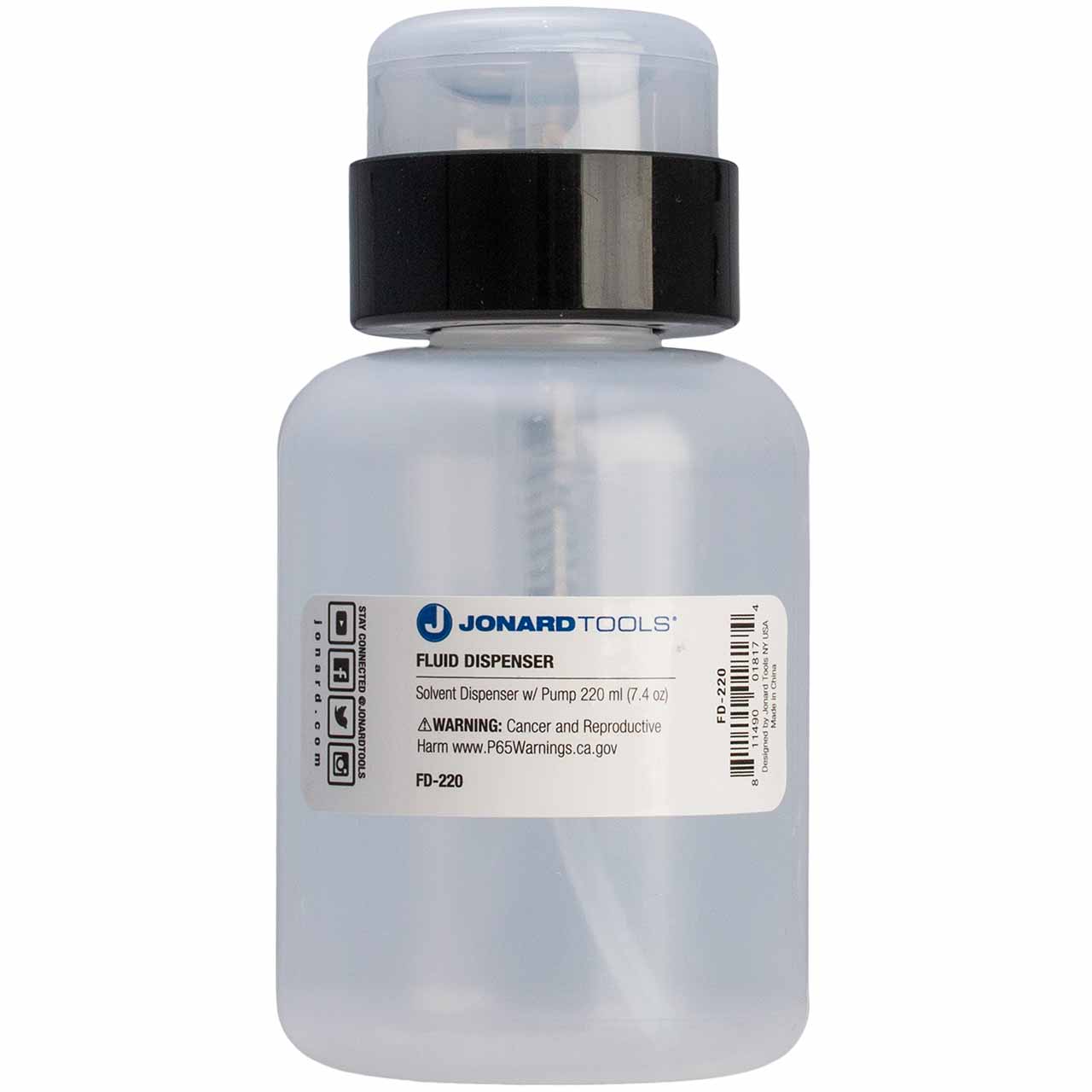 FD-220 Jonard Tools Fluid Dispenser 220 Ml For Fiber Cleaning