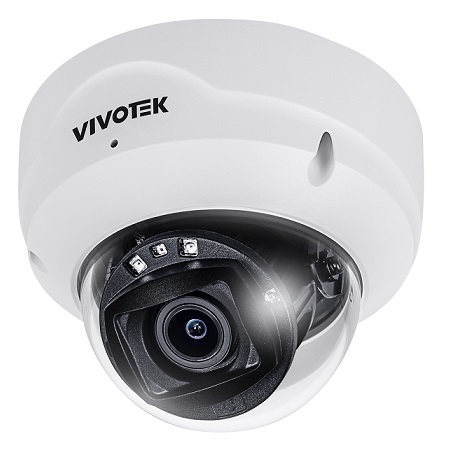 FD819-HT-90-1Y Vivotek VORTEX Essential Series 2.8~10mm Varifocal 15FPS @ 5MP Indoor IR Day/Night WDR Dome IP Security Camera PoE - Includes 90 Day Onboard and 1 Year Standard License