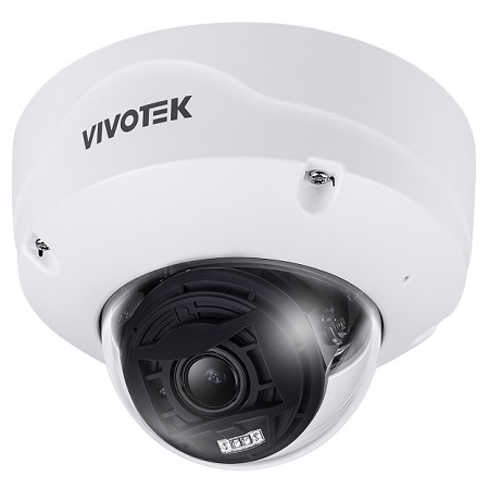 FD9387-EHTV-V3-2.7-13.5mm Vivotek 2.7-13.5mm Motorized 30FPS @ 5MP Outdoor IR Day/Night WDR Vandal-proof Dome IP Security Camera 12VDC/24VAC PoE