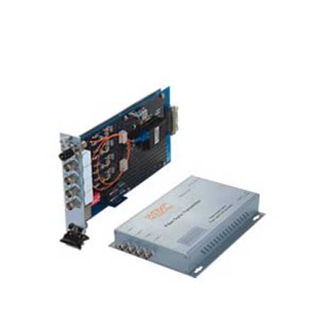 FDVA4-S1T-WSA KBC Networks 4-ch point-to-point simplex video transmitter 1 fiber 1310nm single mode 15dB optical loss budget Desktop/wall-mount ST connector US power plug