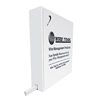 FE0001125RF-W50 Wire Trak 1125 Series 1 1/2" x 3/4" Raceway Roll - 50 Feet - White