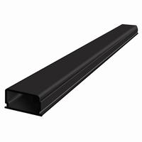 FE000500RF-BLK50 Wire Trak 500 Series 1" x 1/2" Raceway Roll - 50 Feet - Black
