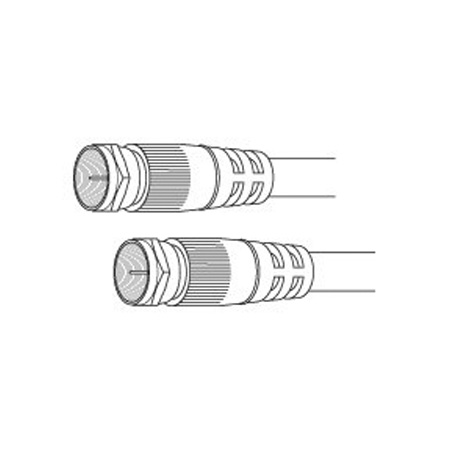 FF1H5X Vanco Cable F-F RG59 1.5ft Black