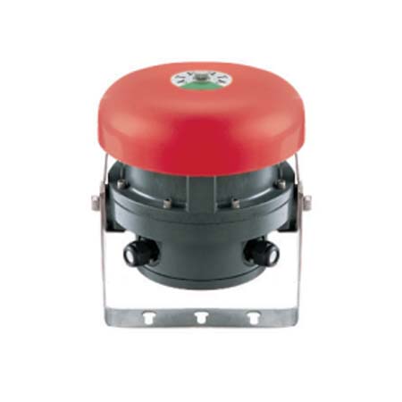 FHF9112017013 Cooper Wheelock dGW21 Explosion-proof Alarm Bell 120VAC 60Hz - Red Bell Dome