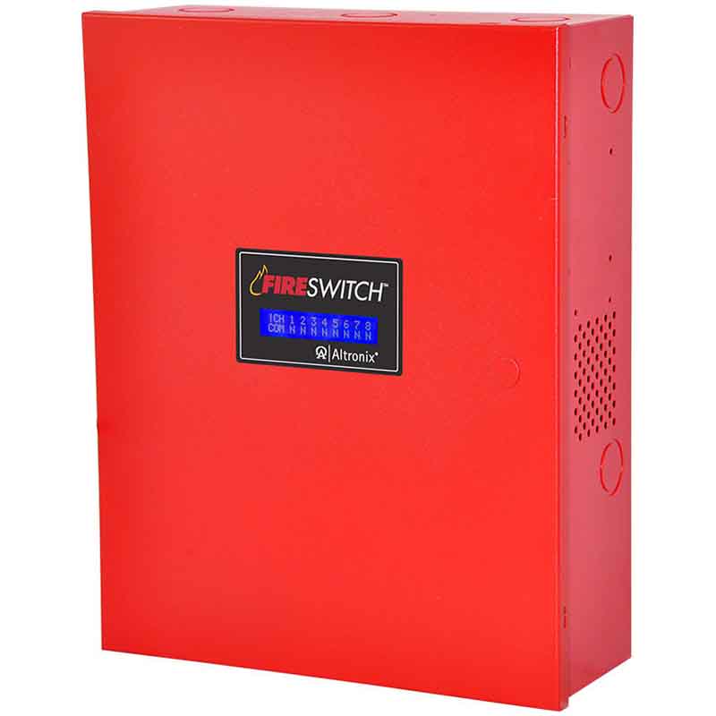 FIRESWITCH108BL Altronix 4 Channel 10Amp 24VDC NAC Power Supply in UL Listed NEMA 1 Indoor 12.25