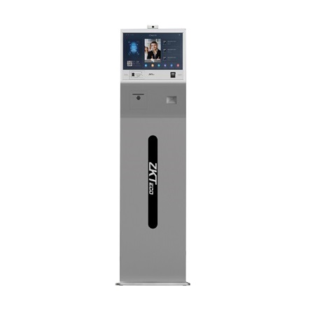 FK1013+ ZKTeco USA Body Temperature + Mask Detection Visitor Management Kiosk
