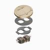 Show product details for FLB3532MBTK Arlington Industries 2G Brass Flip lid Trim Kit