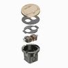 Show product details for FLB3532MB Arlington Industries Brass Retro Floor Box