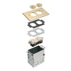 Show product details for FLB5321MB Arlington Industries 1 Gang Metal Floor Box Kit