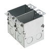Show product details for FLB5549 Arlington Industries 2 Gang Steel Floor Comb Box