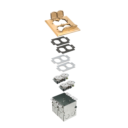 FLB5551MB Arlington Industries 2 Gang Metal Cover Kit