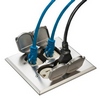 Show product details for FLB5552NL Arlington Industries 2 Gang Metal Cover Kit