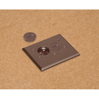 FLBA101BR Arlington Industries 1-Gang Adjustable Non-Metallic Floor Box for New Floors - Brown