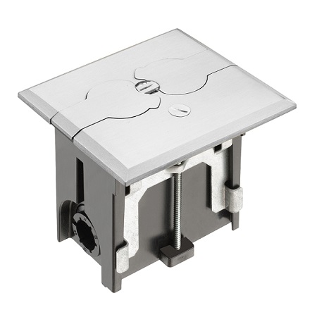 FLBAF101NL Arlington Industries Nickel Floor Box – Flip