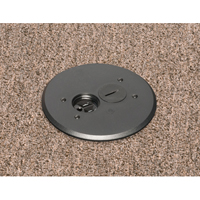FLBAR101BL Arlington Industries 1-Gang Adjustable Non-Metallic Floor Box for New Floors w/ Round Cover - Black