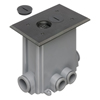 Show product details for FLBC101BL Arlington Industries 1-Gang Non-Metallic Floor Boxes for New Concrete Pours - Black